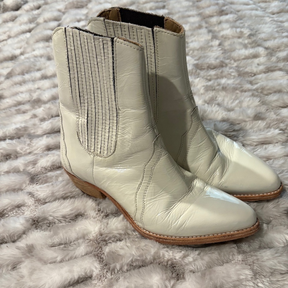 Free People ivory booties